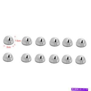 クロームカバー フォードブロンコ2021-23アクセサリーの12クロムフロントドアストレージネットネジカバー 12 Chrome Front Door Storage Net Screw Cover For Ford Bronco 2021-23 Accessories