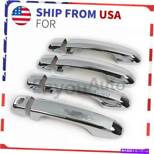 N[Jo[ g^4runner 2010-2021N̊OhAnhmugJo[ External Door Handle Knobs Trim Decor Cover For Toyota 4Runner 2010-2021 Chrome