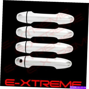 N[Jo[ 16 17 18 19g^^R}_uLuNhAnhJo[tJo[X}[gL[ FOR 16 17 18 19 TOYOTA TACOMA Double Cab Chrome Door Handle Cover W/O Smart Key