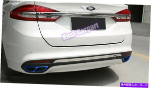 N[Jo[ Ford Fusion 2013 2014 2015 2016ɓKXeXNAop[g2PC Stainless Chrome Rear Bumper Trim 2PCS FIT For Ford Fusion 2013 2014 2015 2016