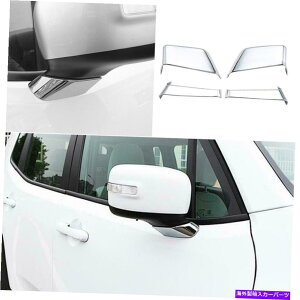 N[Jo[ GNXeAAr[~[x[XJo[W[vlQ[h2015-2020ɃtBbgN Exterior Rear View Mirror Base Cover Trim Chrome Fit For Jeep Renegade 2015-2020