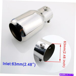 N[Jo[ 63mm 2.5 "C`CbggbNe[GL][XgA}t[pCv`bvJo[ANZT[ 63mm 2.5" Inch Inlet Truck Tail Exhaust Rear Muffler Pipe Tip Cover Accessories