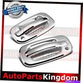 クロームカバー 99-06 GMC Sierra+HDトリプルクロムメッキ2ドアハンドル+乗客の鍵穴カバー 99-06 GMC Sierra+HD Triple Chrome Plated 2 Door Handle+Passenger Keyhole Cover【並行輸入品】