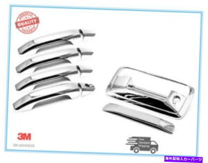 �N���[���J�o�[ 2015-2018 GMC Sierra Chrome 4�h�A�n���h���J�o�[+�e�[���Q�[�g�n���h���J�o�[�R���{ FOR 2015-2018 GMC Sierra Chrome 4 Door Handle Cover+Tailgate Handle Cover Combo�y���s�A���i�z