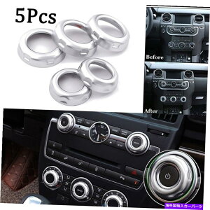 N[Jo[ GAR{^gANZT[5PCS_bV{[hXCb`O Replacement Air Condition button Trim Accessory 5Pcs Dashboard Switch Ring