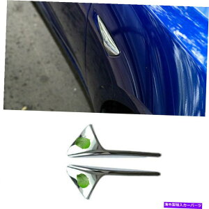 N[Jo[ NABSTChJX|C[Jo[g2PCS̓eXfX 2012-2021ɓKĂ܂ Chrome ABS Side Camera Spoiler Cover Trim 2PCS Fit For Tesla Model X S 2012-2021