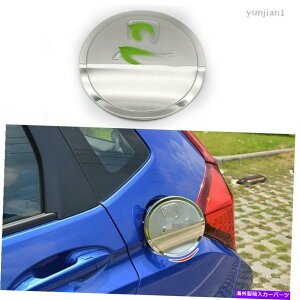N[Jo[ z_tBbgWY2014-2020NX`[GNXeAR^NLbvJo[g For Honda Fit Jazz 2014-2020 chrome steel exterior Fuel tank cap cover trim