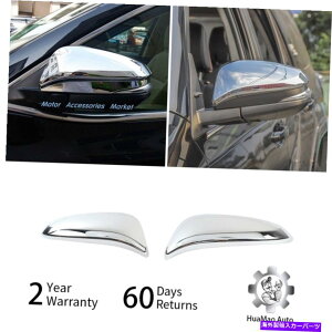 �N���[���J�o�[ 1PAIR CHROME���A�r���[�~���[�g���������J�o�[4runner 2017 2018 2019 1Pair Chrome Rear view Mirror Trim Decor Cover For 4Runner 2017 2018 2019�y���s�A���i�z