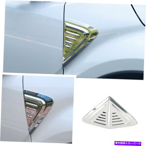 N[Jo[ 2PCS ABS CHROMEJ[{fBtgTChgCHR CHRg^2018-2021̃Jo[ 2Pcs ABS Chrome Car body front Side Trims Cover For CHR C-HR Toyota 2018-2021