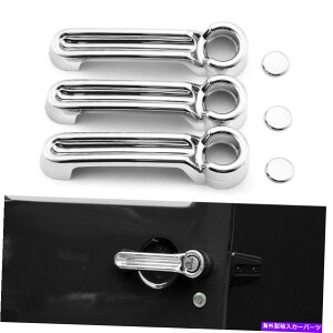 N[Jo[ GNXeAhAnhe[Q[gJo[gtBbgW[vO[JK 07-17 2DRN Exterior Door Handle & Tailgate Cover Trim Fit JEEP Wrangler JK 07-17 2Dr Chrome