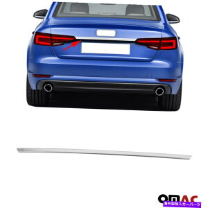 N[Jo[ NAgNWOunhJo[S.AEfBA4 S4Z_2016-2022pX`[ Chrome Rear Trunk Lid Grab Handle Cover S. Steel for Audi A4 S4 Sedan 2016-2022