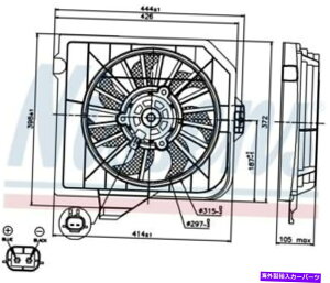�R���f���T�[ Nissens 85090�N���C�X���[�_�b�W�^�E���A���h�J���g���[�̃t�����g�G���W����p�t�@���A�Z���u�� Nissens 85090 Front Engine Cooling Fan Assy For Chrysler Dodge Town & Country�y���s�A���i�z