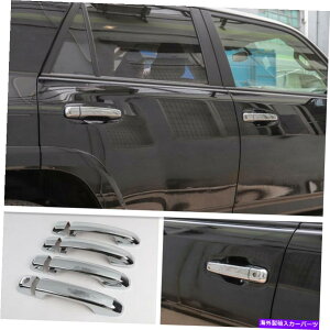 N[Jo[ 2010-2021g^4i[ABS Chrome Exterior Side DoornhJo[g8p For 2010-2021 Toyota 4Runner ABS Chrome Exterior Side Door Handle Cover Trim 8P