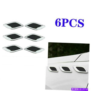 �N���[���J�o�[ �N����ABS�T�C�h���[�t�v���[�g�t�F���_�[�J�o�[�g����6PCS�t�H�[�h�}�X�^���O2015-2021 Chrome ABS Side Leaf Plate Fender Cover Trim 6pcs Fit for Ford Mustang 2015-2021