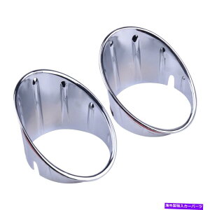 �N���[���J�o�[ 2PCS�N�����t�����g�t�H�O���C�g�����v�J�o�[�~�j�N�[�p�[�ɓK���Ă���g������3����F55 F56 2Pcs Chrome Front Fog Light Lamp Cover Trim Fit For Mini Cooper 3rd Gen F55 F56�y���s�A���i�z
