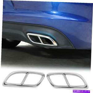 N[Jo[ 2xAGL][Xge[}t[Jo[Jo[_bW`[W[2015+XeX̃g 2X Rear Exhaust Tail Muffler Decor Cover Trim For Dodge Charger 2015+ Stainless