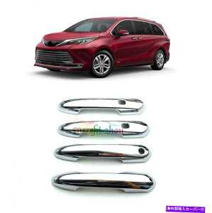 N[Jo[ g^VGi2021 2022NABSԂ̊ÕhAnhJo[g4PCS For Toyota Sienna 2021 2022 Chrome ABS Car Outside Door Handle Cover Trim 4PCS