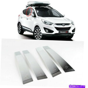 �N���[���J�o�[ 2009-2011 IX35�iTucson IX�jB�s���[�N�����J�o�[���[���f�B���O�J�[�g�����q�����_�CK-849 2009-2011 ix35(Tucson ix) B-Pillar Chrome Cover moulding car trim HYUNDAI K-849