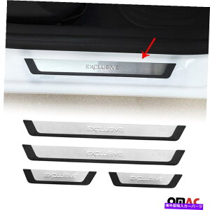 N[Jo[ {{XC40 XC60 XC70hAVJo[veN^[XeXX`[p For Volvo XC40 XC60 XC70 Door Sill Cover Protector Stainless Steel Exclusive