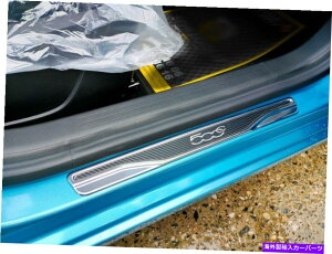 �N���[���J�o�[ Fiat 500C 2008-2016 Chrome Side Door Sill Cover Scuff Guard S.Steel 4 PC�ɂ҂����� Fit For Fiat 500C 2008-2016 Chrome Side Door Sill Cover Scuff Guard S.Steel 4 Pc�y���s�A���i�z