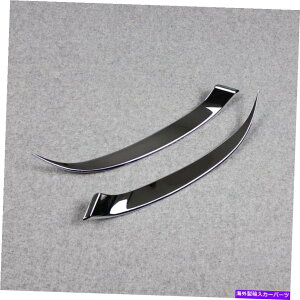 �N���[���J�o�[ Mazda 2 Demio 2015 2016 2017 Chrome Headlight�t�����g���C�g�����v�J�o�[�g�����p For Mazda 2 DEMIO 2015 2016 2017 Chrome Headlight Front Light lamp Cover trims�y���s�A���i�z