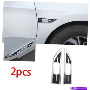 �N���[���J�o�[ 2014-2019 2020 Honda Fit Jazz Chrome Front Door Fender Cover Trim 2PCS For 2014-2019 2020 Honda Fit Jazz chrome front side door Fender cover trim 2pcs�y���s�A���i�z