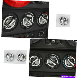 �N���[���J�o�[ Jeep Wrangler JK 2007-2010 ABS CHROME CONSOLEL AC�X�C�b�`�m�u�J�o�[�g����3PCS For Jeep Wrangler Jk 2007-2010 ABS Chrome Console AC Switch Knob Cover Trim 3pcs�y���s�A���i�z