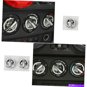 �N���[���J�o�[ Jeep Wrangler JK 2007-2010 ABS CHROME CONSOLEL AC�X�C�b�`�m�u�J�o�[�g����3PCS For Jeep Wrangler Jk 2007-2010 ABS Chrome Console AC Switch Knob Cover Trim 3pcs�y���s�A���i�z