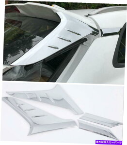 N[Jo[ NANZT[AEBhEgCAOJo[gq_CRi17-19p Chrome Accessories Rear Window Triangle Cover Trim 4pcs for Hyundai Kona 17-19