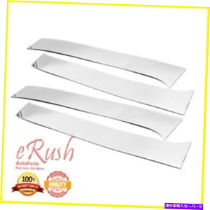 N[Jo[ 4PCSXeXhAs[2016-2019̃ggg^^R}N[Lu4DR 4PCS STAINLESS DOOR PILLAR POST TRIMS FOR 2016-2019 TOYOTA TACOMA CREW CAB 4DR