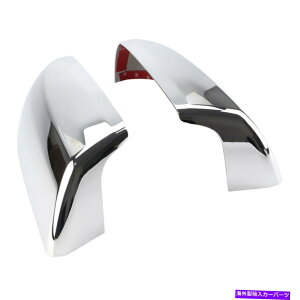 N[Jo[ 2̃NbL̏㔼̋K07-15g^chZRCA2/4hA 2 Chrome Plated Top Half Mirror Covers fits 07-15 TOYOTA TUNDRA SEQUOIA 2/4 Door