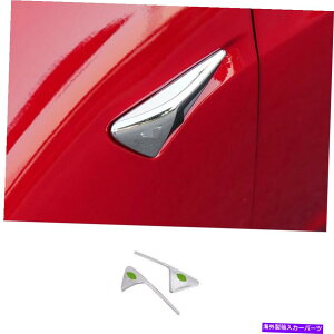 N[Jo[ eXf3 2017-2021 2022NABSAE^[TChJJo[g2PCɓKĂ܂ Fit For Tesla Model 3 2017-2021 2022 Chrome ABS Outer Side Camera Cover Trim 2pc