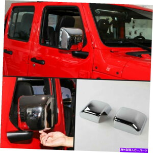 N[Jo[ 1yAGNXeANABSobN~[Jo[2018W[vO[JL M̃g 1Pair Exterior Chrome ABS Rearview Mirror Cover Trim For 2018 Jeep Wrangler JL M