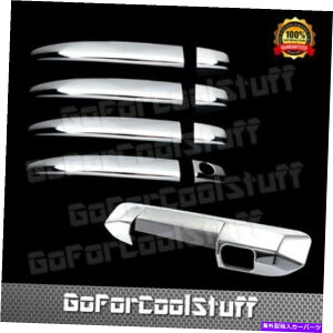 N[Jo[ 05-14g^^R}N4hAnhe[Q[gJz[Jo[t For 05-14 Toyota Tacoma Chrome 4 Door Handle Tailgate Camera Hole Cover W/O Kh