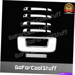 �N���[���J�o�[ GMC 2007-2013 Sierra Chrome 4DRS�n���h��PSKH+Tailgate�J�o�[�t���n���h�� For Gmc 2007-2013 Sierra Chrome 4Drs Handle With Pskh+Tailgate Cover W/O Keyhole