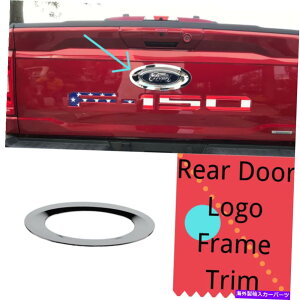 N[Jo[ tH[hF-150ANZT[2021-2022Ԃ̃AhASt[Jo[gN For Ford F-150 Accessories 2021-2022 Car Rear Door Logo Frame Cover Trim Chrome