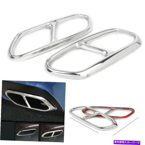 �N���[���J�o�[ 2018�N�̃{���{XC60�p�̃X�e�����X�N���[���e�[�����A�G�L�]�[�X�g�G���h�p�C�v�J�o�[�g����2PCS Stainless Chrome Tail Rear Exhaust End Pipe Cover Trim 2pcs For 2018 Volvo XC60�y���s�A���i�z