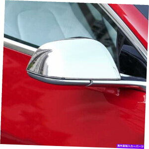 �N���[���J�o�[ 2PCS�N�����T�C�h�o�b�N�~���[�L���b�v�J�o�[�e�X�����f��3 2017-2022�̃g���� 2PCS Chrome Side Rearview Mirror Cap Cover Trim For Tesla Model 3 2017-2022�y���s�A���i�z