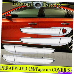 N[Jo[ 2015-2019̃q_C\i^NhAnhJo[I[o[CX}[gL[ For 2015-2019 Hyundai SONATA Chrome Door Handle Covers Overlays w/o Smart Key