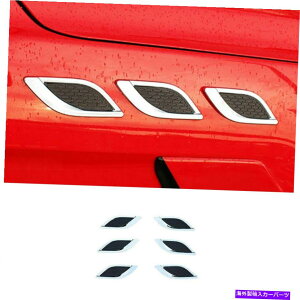 �N���[���J�o�[ Ford Mustang 2015-2022 ABS Chrome Side Vent Fender Flank Cover Trim 6pcs�ɓK������ Fit For Ford Mustang 2015-2022 ABS Chrome Side Vent Fender Flank Cover Trim 6PCS�y���s�A���i�z