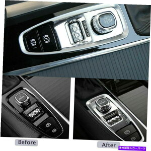 N[Jo[ {{XC90CeANMAdqnhu[LJo[gt[pABS ABS For Volvo XC90 Interior Chrome Gear Electronic Handbrake Cover Trim Frame