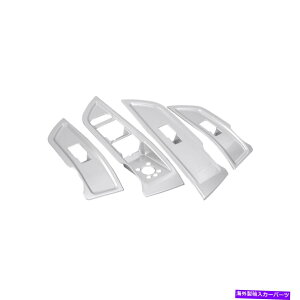 �N���[���J�o�[ �A�E�f�BQ5 SQ5 2018-2022�A�N�Z�T���[�̃T�C�h�h�A�A�[�����X�g�E�B���h�E�X�C�b�`�g�����t���[�� Side Door Armrest Window Switch Trim Frame For Audi Q5 SQ5 2018-2022 Accessories