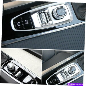 N[Jo[ {{XC90 ABSCeANMAdqnhu[LJo[gt[p For Volvo XC90 ABS Interior Chrome Gear Electronic Handbrake Cover Trim Frame
