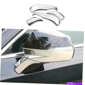 N[Jo[ LfbNXT5 2017-2022NobN~[[fBOXgbvJo[g4PCS For Cadillac XT5 2017-2022 Chrome Rearview Mirror Moulding Strip Cover Trim 4PCS