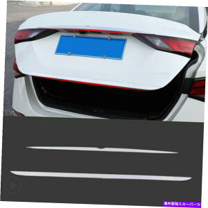 �N���[���J�o�[ ���Y�V���t�B�Z���g��2020���A�g�����N�e�[���Q�[�g�h�A���b�h�J�o�[�g�����X�g���b�v2PC For Nissan Sylphy Sentra 2020 Rear Trunk Tailgate Door Lid Cover Trim Strip 2PC�y���s�A���i�z