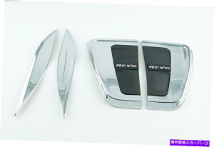 �N���[���J�o�[ TOYOTA HILUX REVO SR5 M70 M80 2015 2016 Chrome-�u���b�N�T�C�h�x���g�J�o�[�Z�b�g TOYOTA HILUX REVO SR5 M70 M80 2015 2016 CHROME - BLACK SIDE VENT COVER SET�y���s�A���i�z