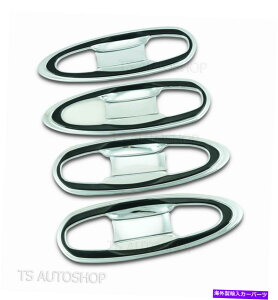 N[Jo[ NubN4DR{ECT[gg^nCbNXHSR5 M70 M80 2016̃nhJo[ Chrome Black 4Dr Bowl Insert Handle Cover For Toyota Hilux Revo Sr5 M70 M80 2016