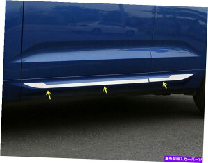 N[Jo[ {{XC60 2018-2021X`[TChhA{fB{g[fBOJo[g4PCS For Volvo XC60 2018 - 2021 Steel Side Door Body Bottom Molding Cover Trim 4pcs