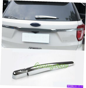N[Jo[ 2PCSNAEBhECCp[u[hJo[tH[hGNXv[[2016-2018̃g 2PCS Chrome Rear Window Rain Wiper Blade Cover Trim For Ford Explorer 2016-2018