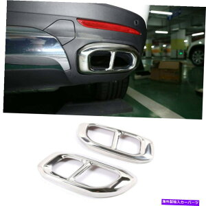 N[Jo[ xcGLC GLS X253 W167 2020̃X`[NrC}t[e[pCvJo[ Steel Chrome Exhaust Muffler Tail Pipe Cover For Benz GLC GLE GLS X253 W167 2020